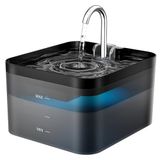 PawPoll Kattenfontein, 2,2L, Drinkfontein voor Katten, Super Stil, Waterfontein voor Katten met LED en Actief Koolfilter, Gemakkelijk te Reinigen, Twee Waterstroomdesigns