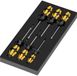 Wera 97112 Serie 900 Set 1 Atelier, Jeu de burins universels Largeur de tête : 3,5 mm, 4,5 mm, 5,5 mm, 7 mm Longueur de tête : 80 mm, 90 mm, 100 mm, 125 mm
