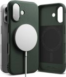 Ringke Onyx Magnetic | Étui pour Apple iPhone 16 | Compatible MagSafe | Coque arrière TPU flexible | Vert
