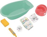 Heless Poppenbadkuipset 40,5 X 23 X 13 Cm Mintgroen 7-delig