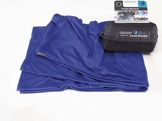 Cocoon Coolmax Reisdeken Royal Blue - Blauw - Fleece - 140x180cm