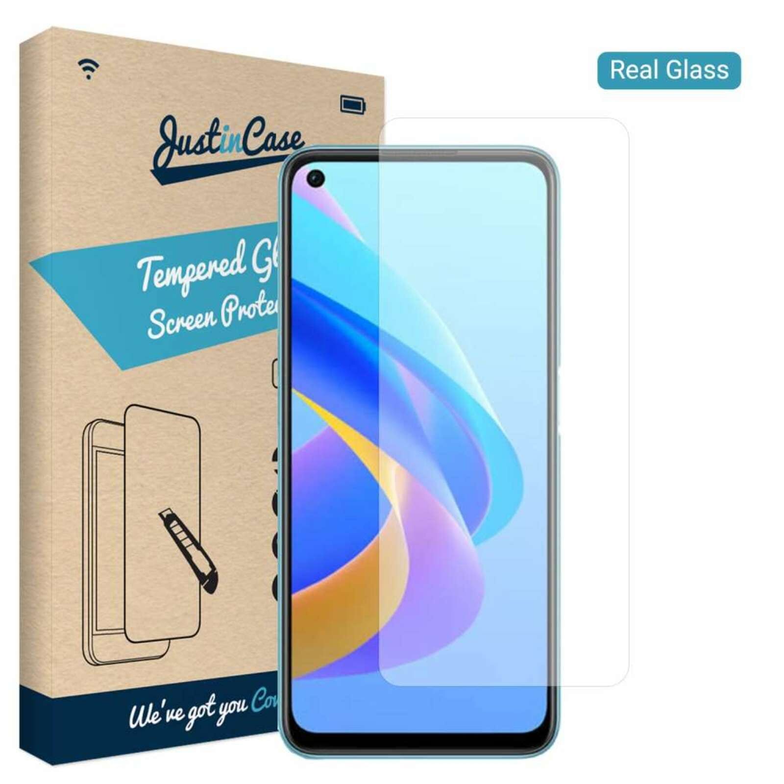Just in Case OPPO A77 Glazen Screenprotector - 8720684574896