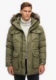 Superdry Chinook Parka van Imitatiebont Heren Gewatteerde Jas