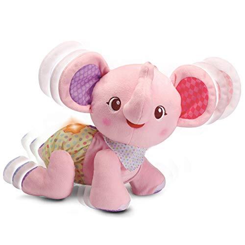 VTech 80-533254 Kruip-met-mir-olifant roze babyspeelgoed, kruipspeelgoed, motoriekspeelgoed, kruiphulp
