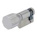 ABUS Knopcilinder 10/K30 - Halve Cilinder, Sleutelloos, voor Pantsergrendel | Draaiknop voor eenvoudig openen en sluiten - geschikt voor garages, wc-deuren en zijdeuren - 10/30 mm