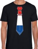 Bellatio Decorations Verkleed shirt voor heren - Zwart - Nederlands elftal - Katoen - XL