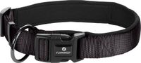 Halsketting Flamingo Abbi Halsband Honden Zwart XL 55-60cm 32mm