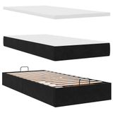 VidaXL Ottoman Bed with Mattress 120x200cm Velvet Black