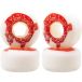 Roues de skateboard Blood Orange Street Raw Rounded 99A Cruiser 4- (58mm - Rouge)
