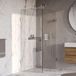 Brauer Void - Carving Douchecabine met Draaideur - Helder Glas - 80x120x200 cm - incl. Glascoating - Chroom