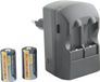 AVACOMtech ACFRB Oplaadset met twee kanalen voor RCR2- en RCR123-batterijen, inclusief 2 stuks RCR123-batterijen