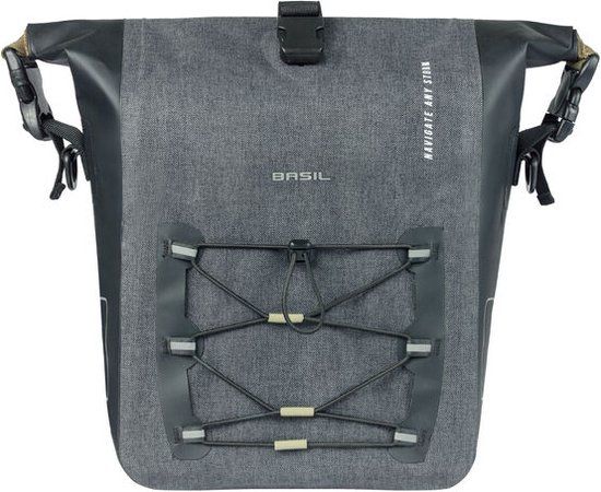 Basil Navigator Storm MIK Side Single Pannier - 15L - Black