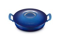 Le Creuset Modern Heritage gietijzeren ondiepe braadpan, Azure