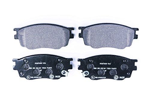 HELLA PAGID 8DB 355 012-091 Remblokkenset - T1526 - Dikte: 17mm - Remsysteem: Sumitomo - Met akoestische slijtagewaarschuwing - voor o.a. HAWTAI MOTOR / MAZDA