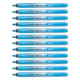 Pentel SXS15 Handy-Line S markeerstiften, intrekbaar, navulbaar, niet uitdrogende punt, blauw, 12 stuks