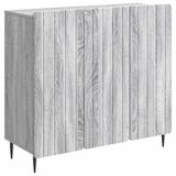 vidaXL Dressoir Grijs sonoma 89 x 34,5 x 82 cm Bewerkt hout