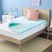 Gel-Swirl-comfortschuim toplaag, bleu, king size
