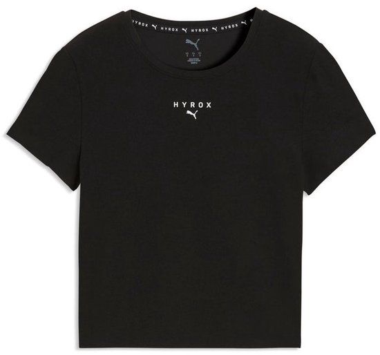PUMA - w puma x hyrox shapeluxe ss crop tee - Training top dames - Zwart