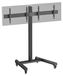 KIMEX Support TV mobile - 2 écrans 50-55 pouces - 175 cm - noir