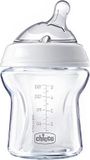 Chicco Natural Feeling Glass Bottle 150ml Transparent