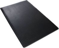 FLOORDIREKT Anti-vermoeidheidsmat - Dyna-Protect Diamond - Werkplaatsmat - Zwart - 90 x 300 cm