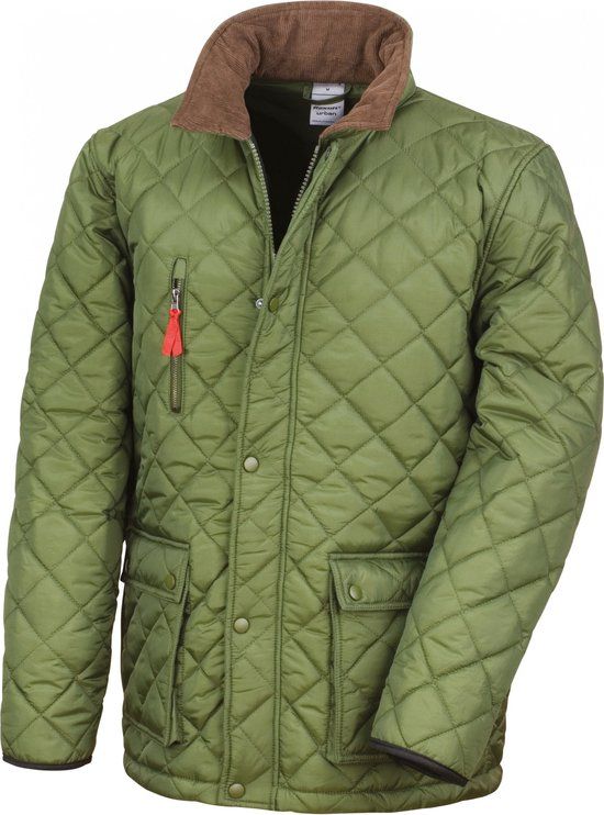 Result Cheltenham Gold Outdoorjas Olive Green XL