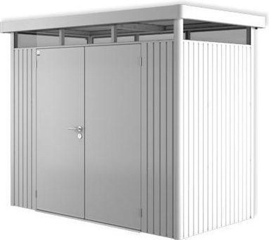 Biohort Neo Metal-wood shed Metallic silver 2360 x 1800 x 2220 mm