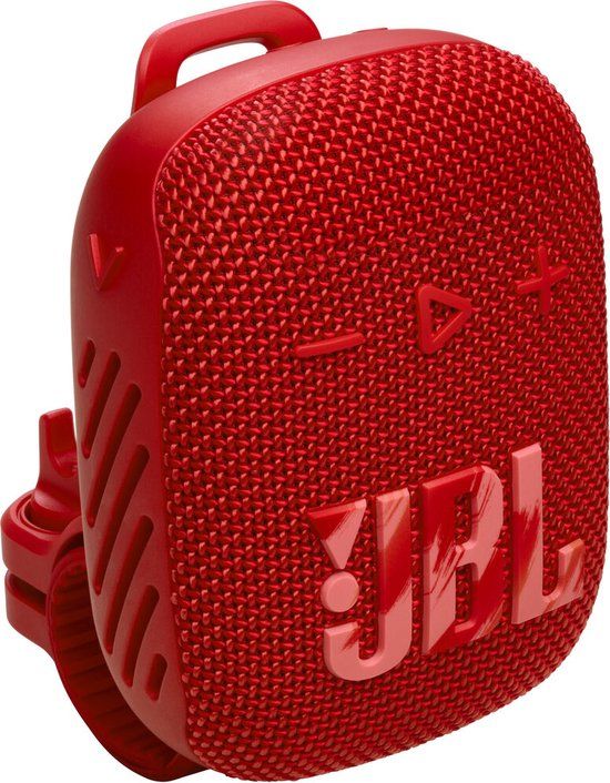 JBL Wind 3S - Portable Mini Bluetooth Speaker - Red - Waterproof - with Free Handlebar Mount