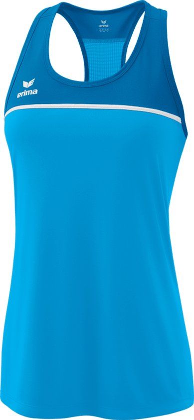 Erima Change Tanktop Dames - Curaçao / Wit - Maat 38