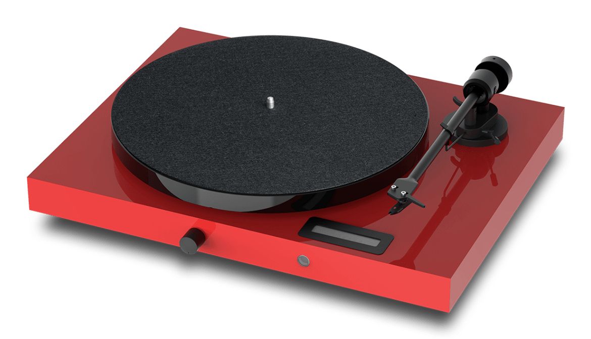 Pro-Ject E1 Jukebox - Platenspeler met Bluetooth, versterker en ontvanger - Rood