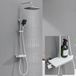 Unyqoos® Complete doucheset met thermostaat, regendouche en verstelbare douchestang