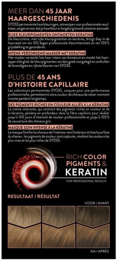 SYOSS Permanent Coloration 6-8 Donkerblond
