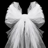 Merkloos Tule Stof 48 cm x 10 m - Organza - Wit