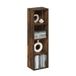 Furinno Pasir Boekenkast met 4 niveaus, open plank, barnsteengrenen