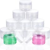 Allecto Pots cosmétiques - 12 Pièces - 120 ml - Plastique - Hermétique