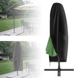 Parasol Cover - Beschermende Banana Cantilever - Met Rits - Voor Tuin Paraplu - 280X30X80/46cm Zwart Parasol Protective Cover