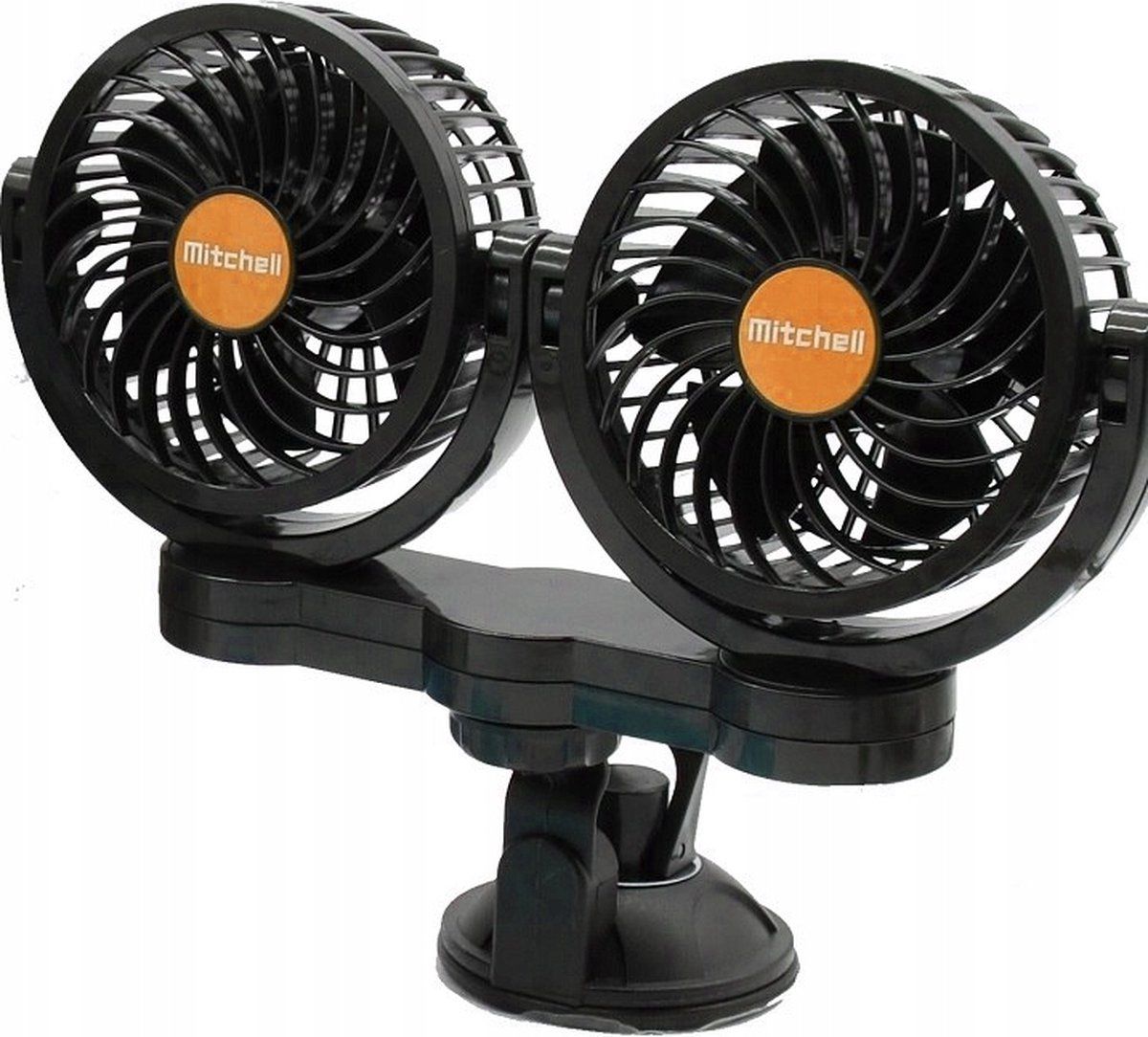 ABC-LED Duo auto ventilator - 4 inch - 24V - Zwart