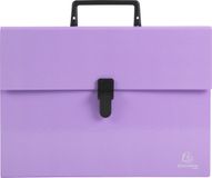 Exacompta 4x Sorteerkoffer met handvat 18 vakken Aquarel - Mauve