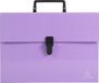 Exacompta 4x Sorteerkoffer met handvat 18 vakken Aquarel - Mauve