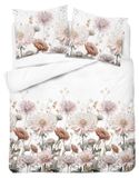 Parure de lit en flanelle, chaude, idéale pour l'hiver, dimensions 160x200, motif floral (6047b)