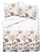 Parure de lit en flanelle, chaude, idéale pour l'hiver, dimensions 160x200, motif floral (6047b)