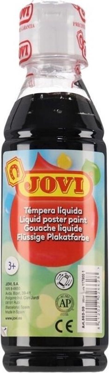 Jovi Plakkaatverf Junior 250 Ml Zwart