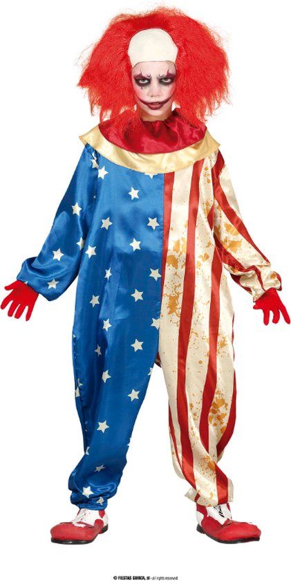 Fiestas Guirca Patriot Clown - Jongens - 7-9 jaar - Multi