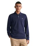 Gant Rugger Pique Polo Donkerblauw Heren Poloshirt Maat 3XL