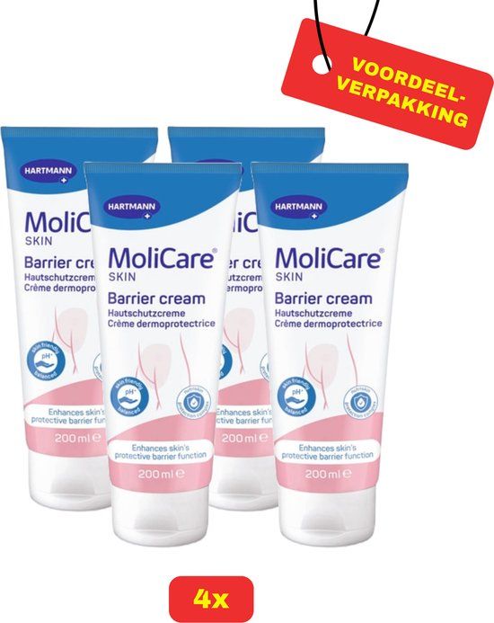 4X Molicare® Skin Barrier Cream - 4 x 200ml - Voordeelverpakking!
