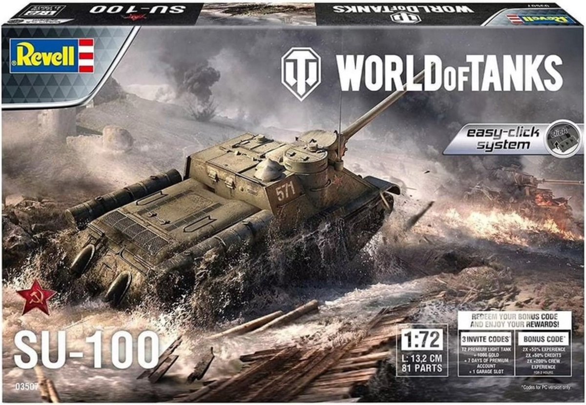 Revell 1:72 03507 SU-100 - World of Tanks Plastic kit