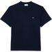 Lacoste T-shirt coupe classique col rond bleu foncé, uni