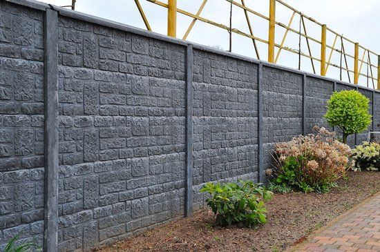Intergard Beton schutting Brickstone enkelzijdig 200x231cm