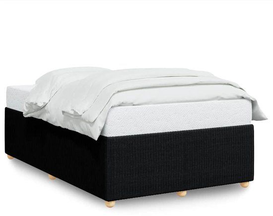 VidaXL Bedframe Zwart Stof 120x190 cm