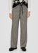 s.Oliver straight fit broek met pied-de-poule zwart